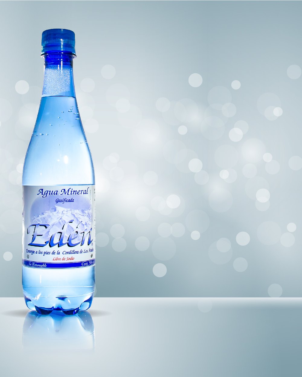 Botella de Agua Mineral Edén gasificada de 500 cc