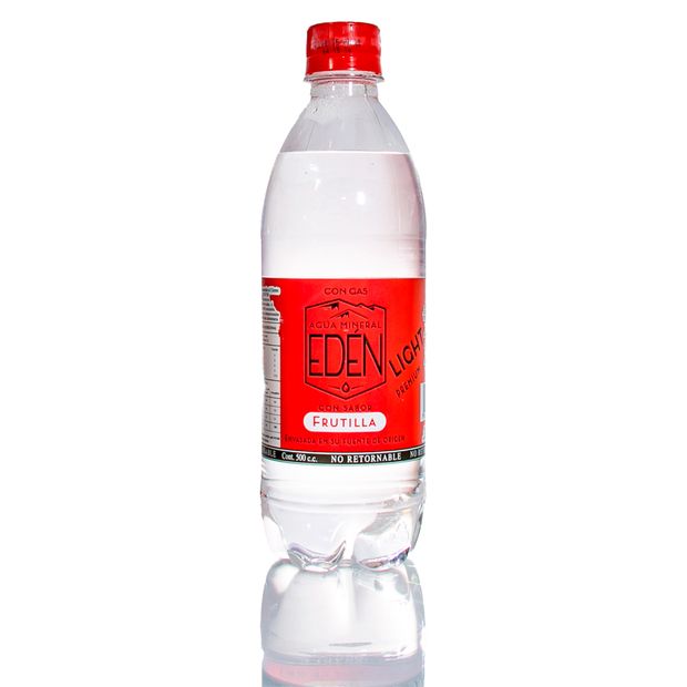Edén Light sabor frutilla con gas 500 ml