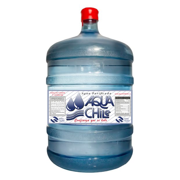 Bidón Aqua Chile de agua purificada 20 litros